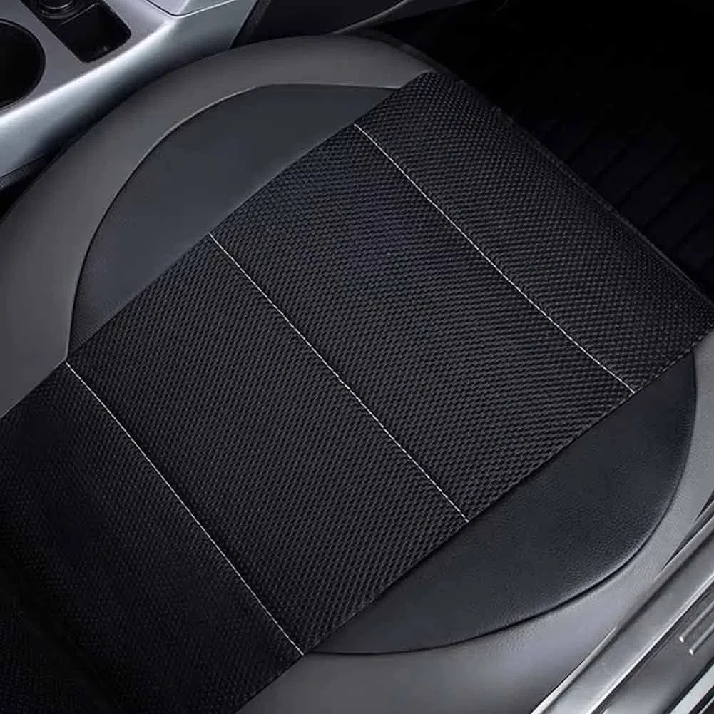 2pcs Housses Siège Avant Voiture pour Renault Kangoo II 2007-2021, Cuir PU Housse Siege Respirant Coussins Couvre Protection Sièges Accessoires,A/Black