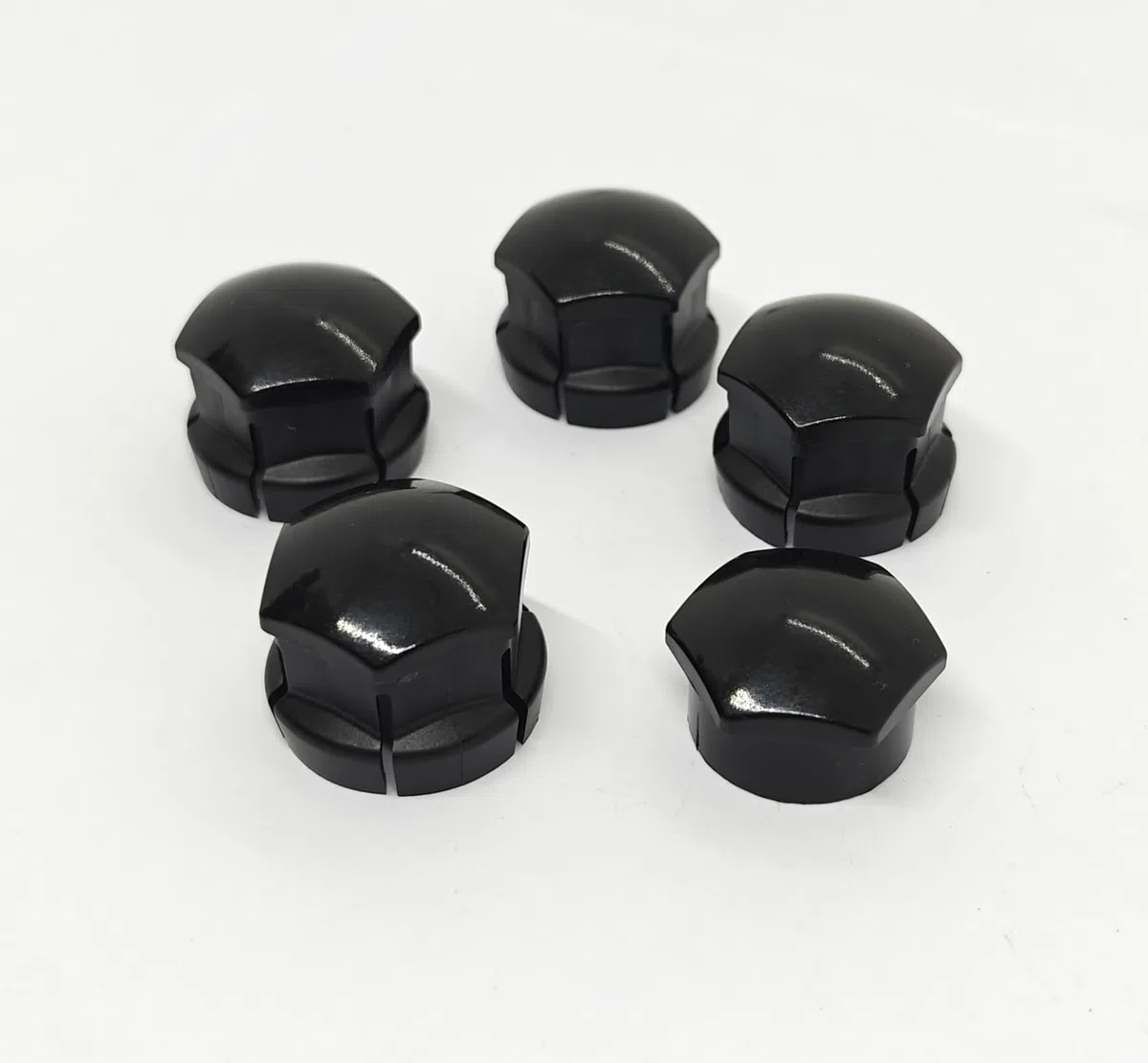 Cache-écrous de roue pour Volvo S60 S80 S90 V60 V90 XC40 XC60 XC90 POLESTAR (grand type, noir)