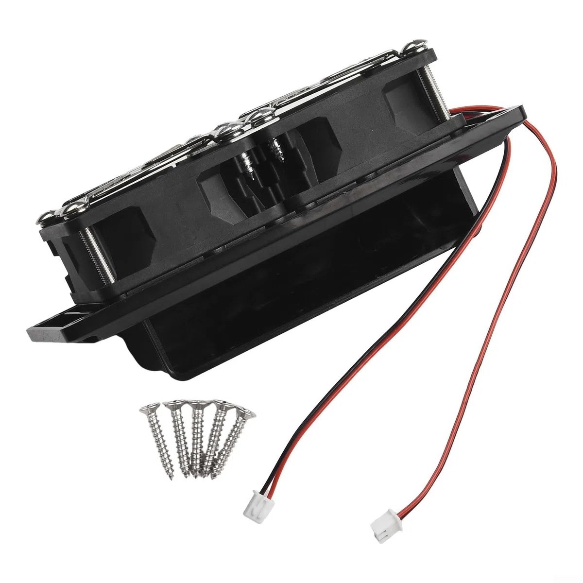 Extracteur d'air 12 V pour camping-car, aérations latérales, ventilateur d'échappement pour camping-car, remorqueur, yacht, caravane (noir)