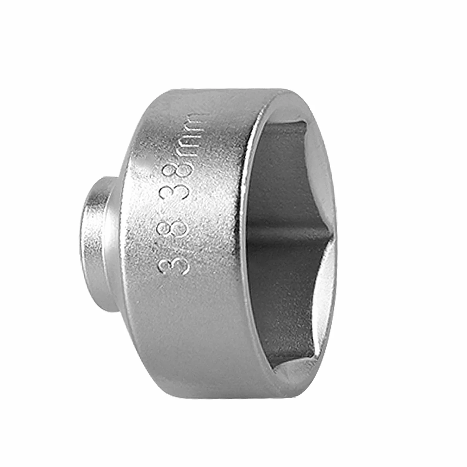 DAYUAN Lot de 5 douilles clés de démontage pour filtre à huile carré 3/8" Cr-V 24,27,32,36,38 mm 6 points