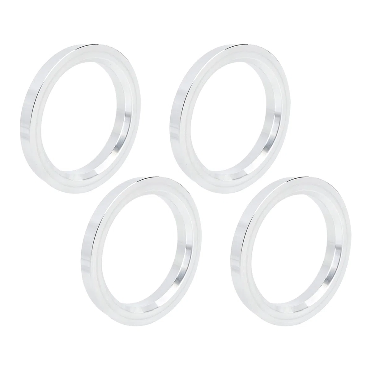 X AUTOHAUX 4X Anneaux De Centrage 73.1-57.1mm Alliage Aluminium Voiture | Profondeur: 10mm, Élimine Les Vibrations, Ajustement Précis, Usinage De Précision, Convient Pour La Plupart Des Véhicules