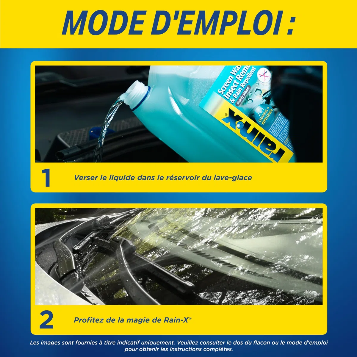 Rain-X Lave-Glace Anti-Insectes et Anti-Pluie – Nettoyage Efficace, Protection Durable et Visibilité Optimale pour Un Conduite en Toute Sécurité – 5L, Vert