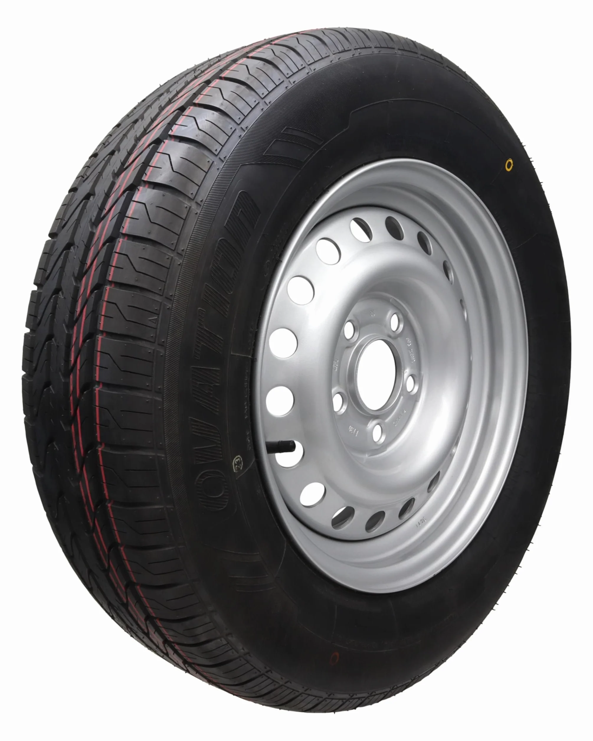 p4U Roue complète pour remorque 195/70R14 112 x 5 710 kg Roue 14" 96N caravane remorque